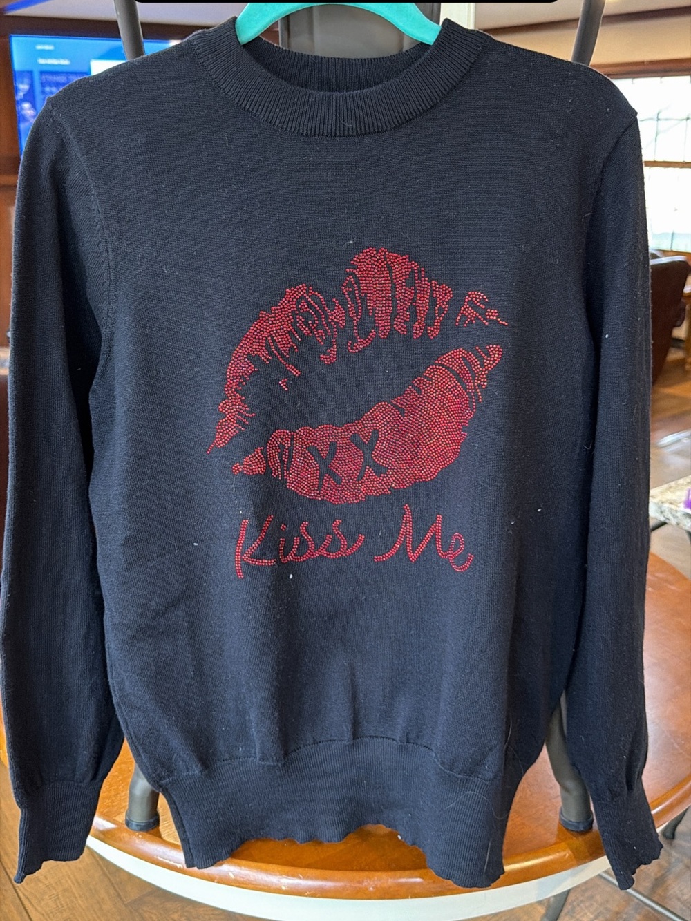 Nanette Lepore kiss me lips sweater